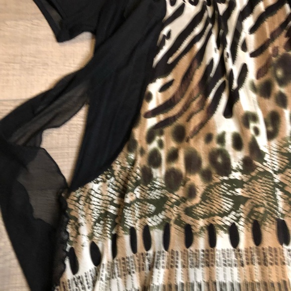 Leopard print blouse shirt sweater - Picture 2 of 5